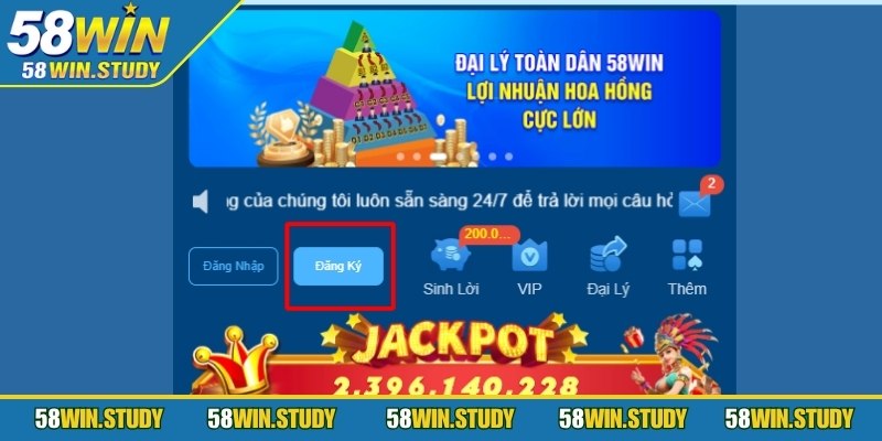 Đăng ký 58Win để trải nghiệm giải trí chưa từng có