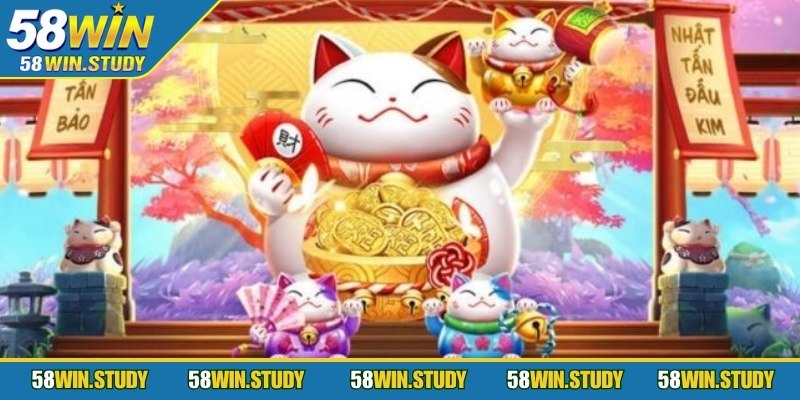 Giao diện sống động và biểu tượng tài lộc tạo điểm nhấn cho game